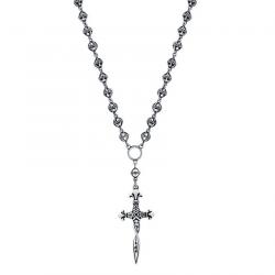 Colier argint 925 TWISTED BLADE cu sabie model Rosary [1]